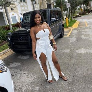 Cream Romper,worn once, 10/10 condition